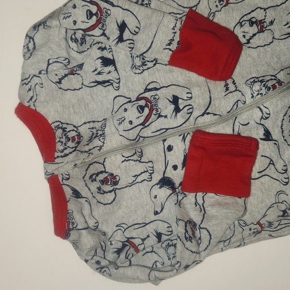 2 Doggie Wonder Nation 0-3 month pajamas - Picture 3 of 4